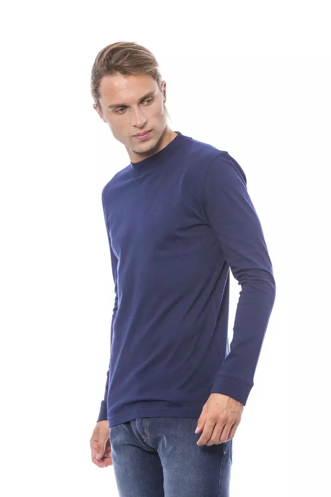 Blue Cotton Mens Sweater - ventzia