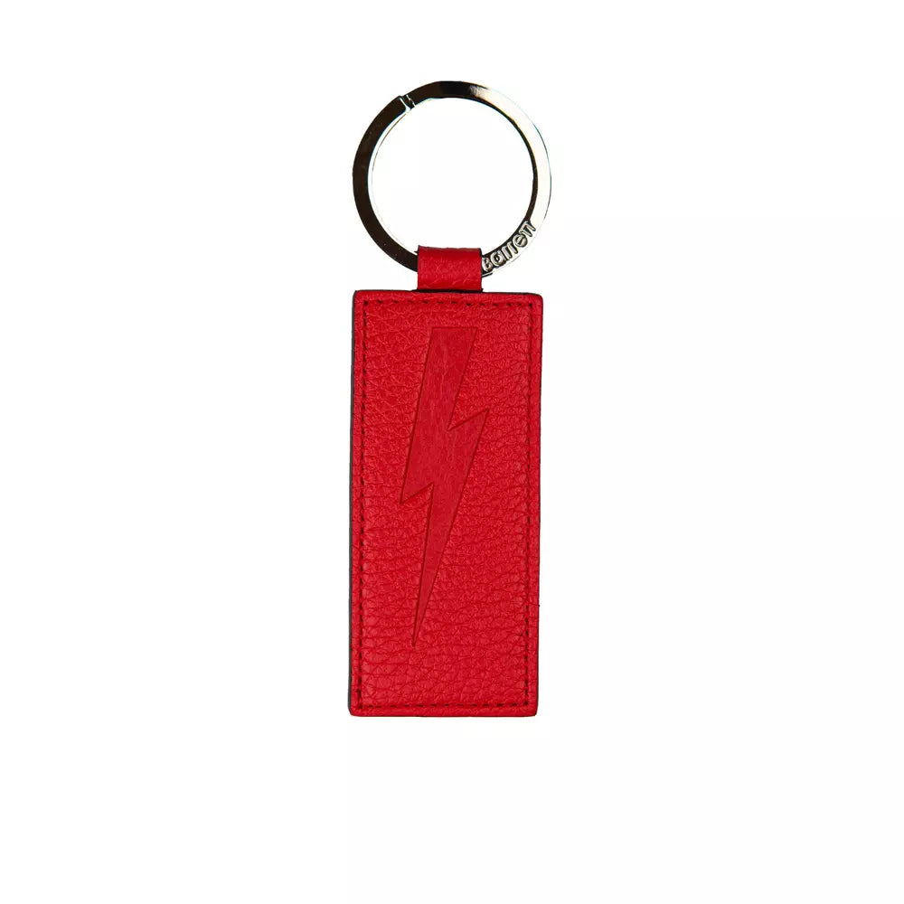 Red Leather Men Keychain - ventzia