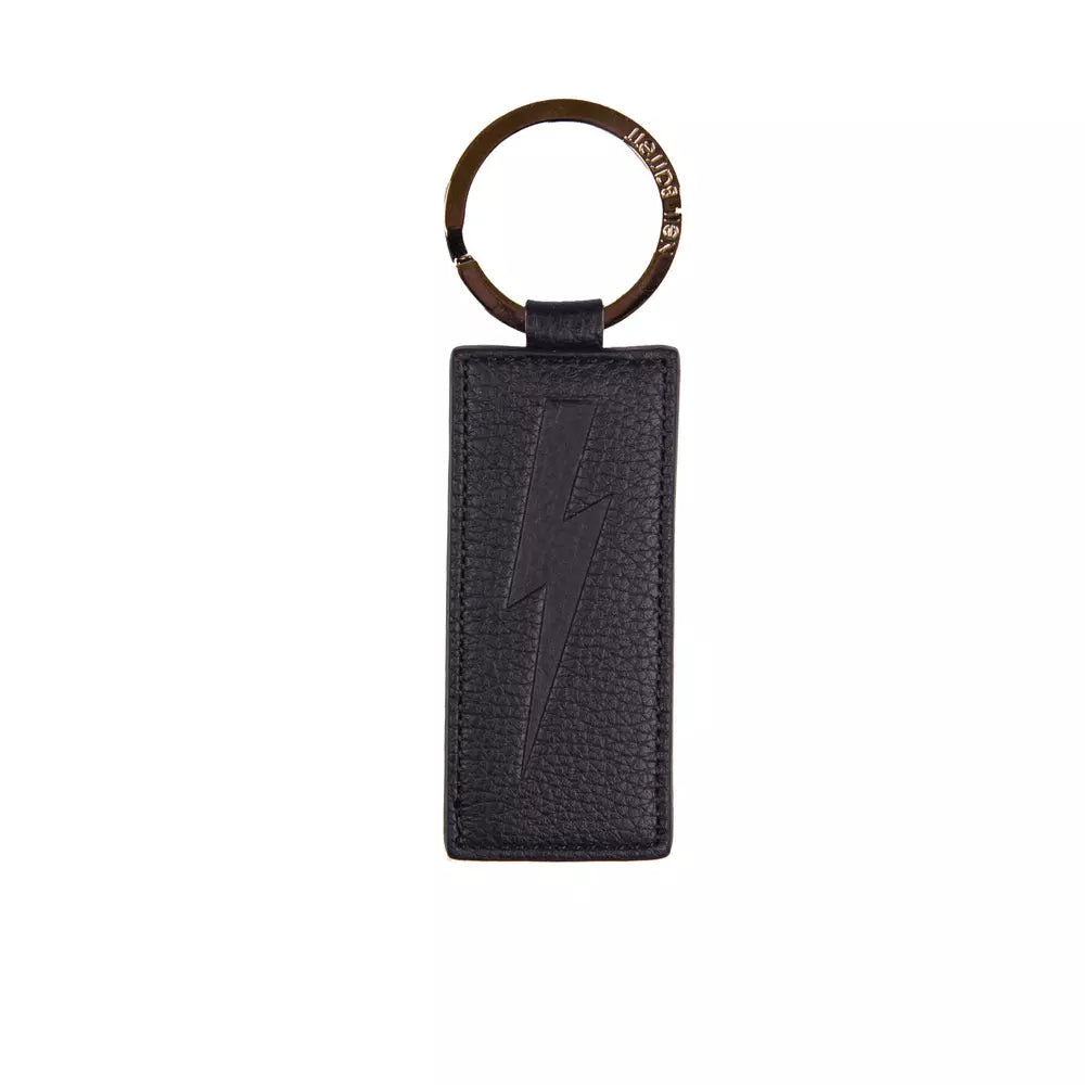 Blue Leather Men Keychain - ventzia