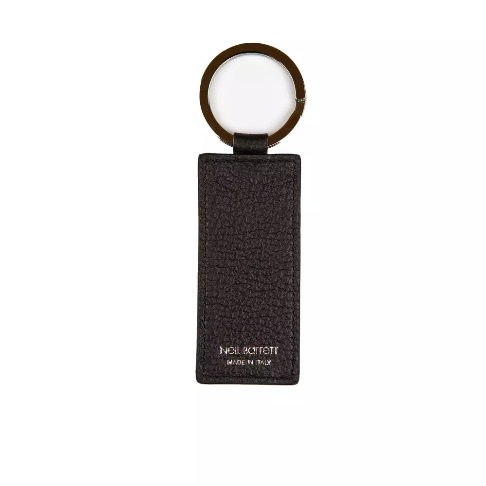 Black Leather Men Keychain - ventzia