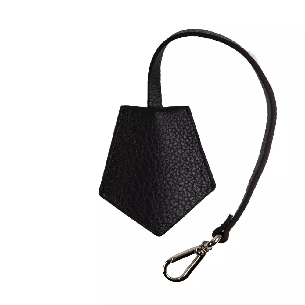 Black Leather Men Keychain - ventzia