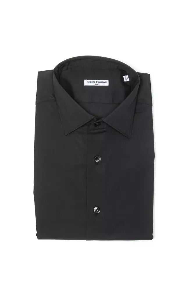 Gray Cotton Men Shirt - ventzia