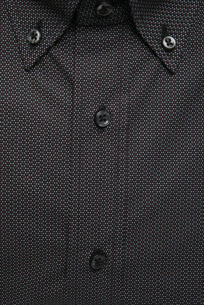 Black Cotton Men's Shirt - ventzia