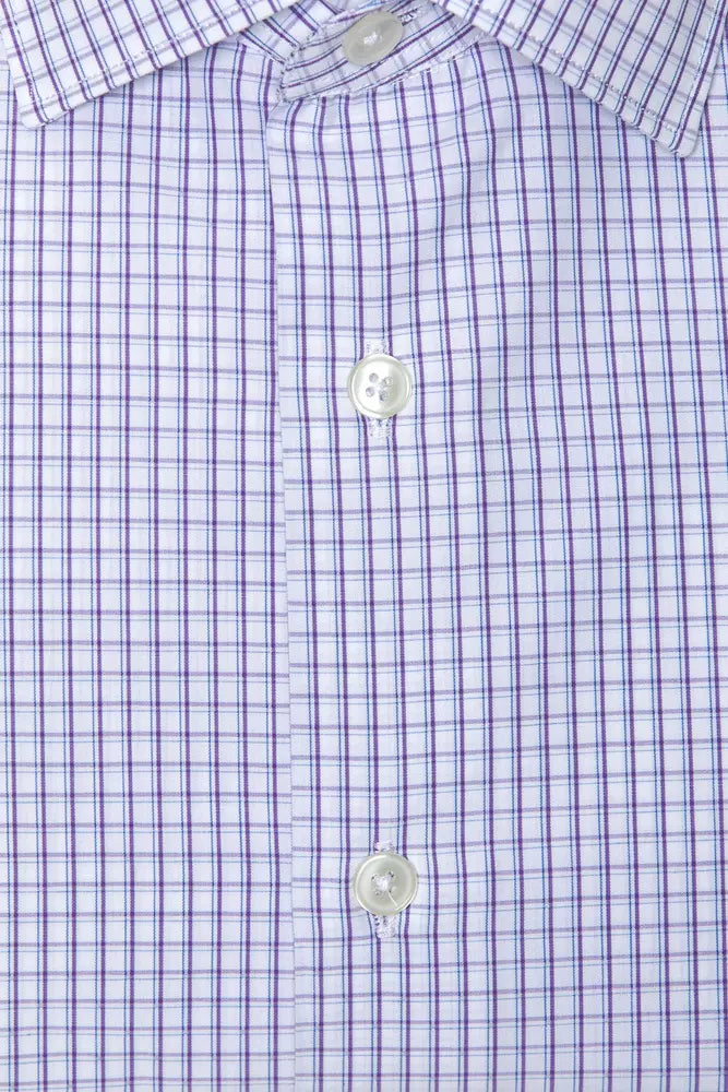 Burgundy Cotton Men Shirt - ventzia
