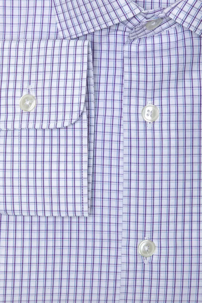 Burgundy Cotton Men Shirt - ventzia