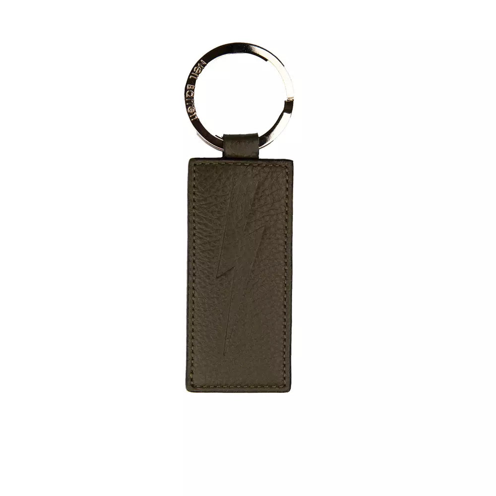 Green Leather Men Keychain - ventzia