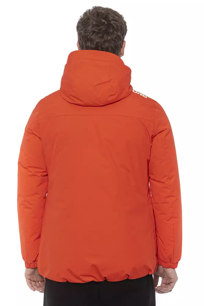 Red Polyester Men Jacket - ventzia