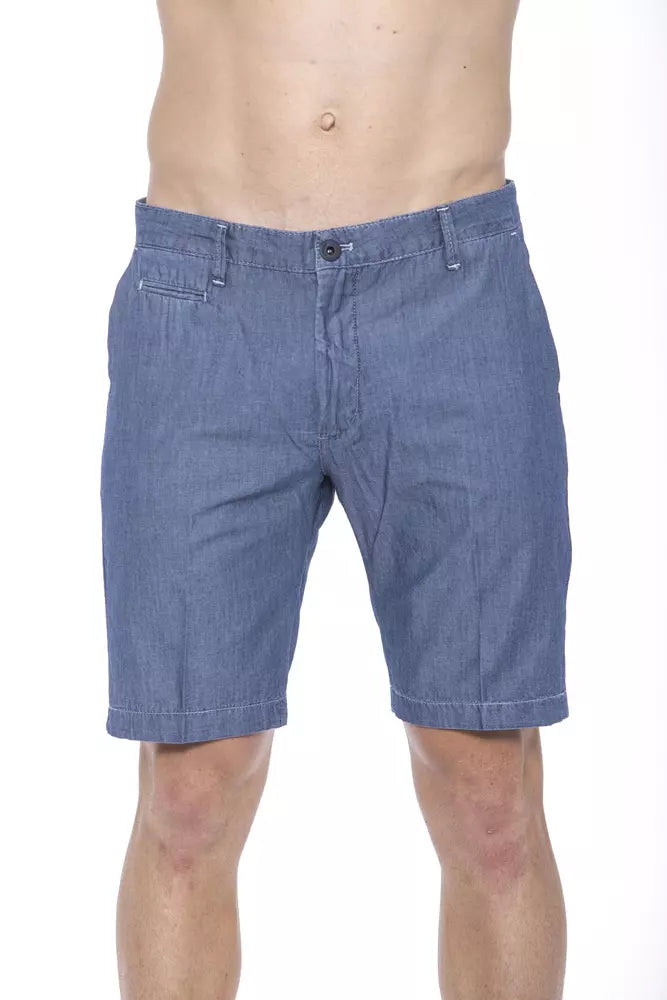 Chic Nautical Blue Bermuda Shorts - ventzia