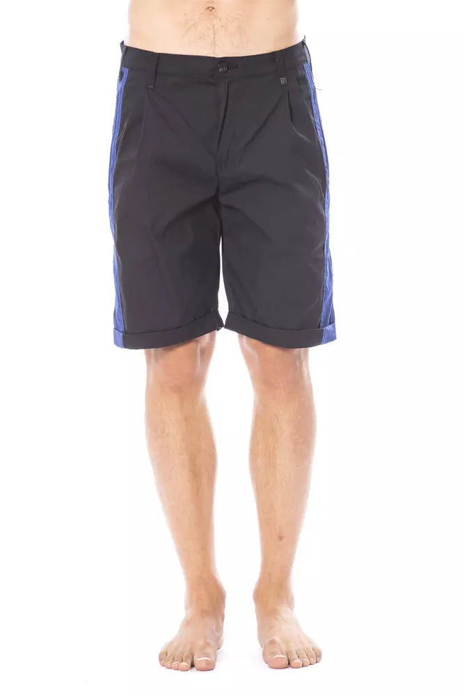Black Cotton Men's Casual Short - ventzia