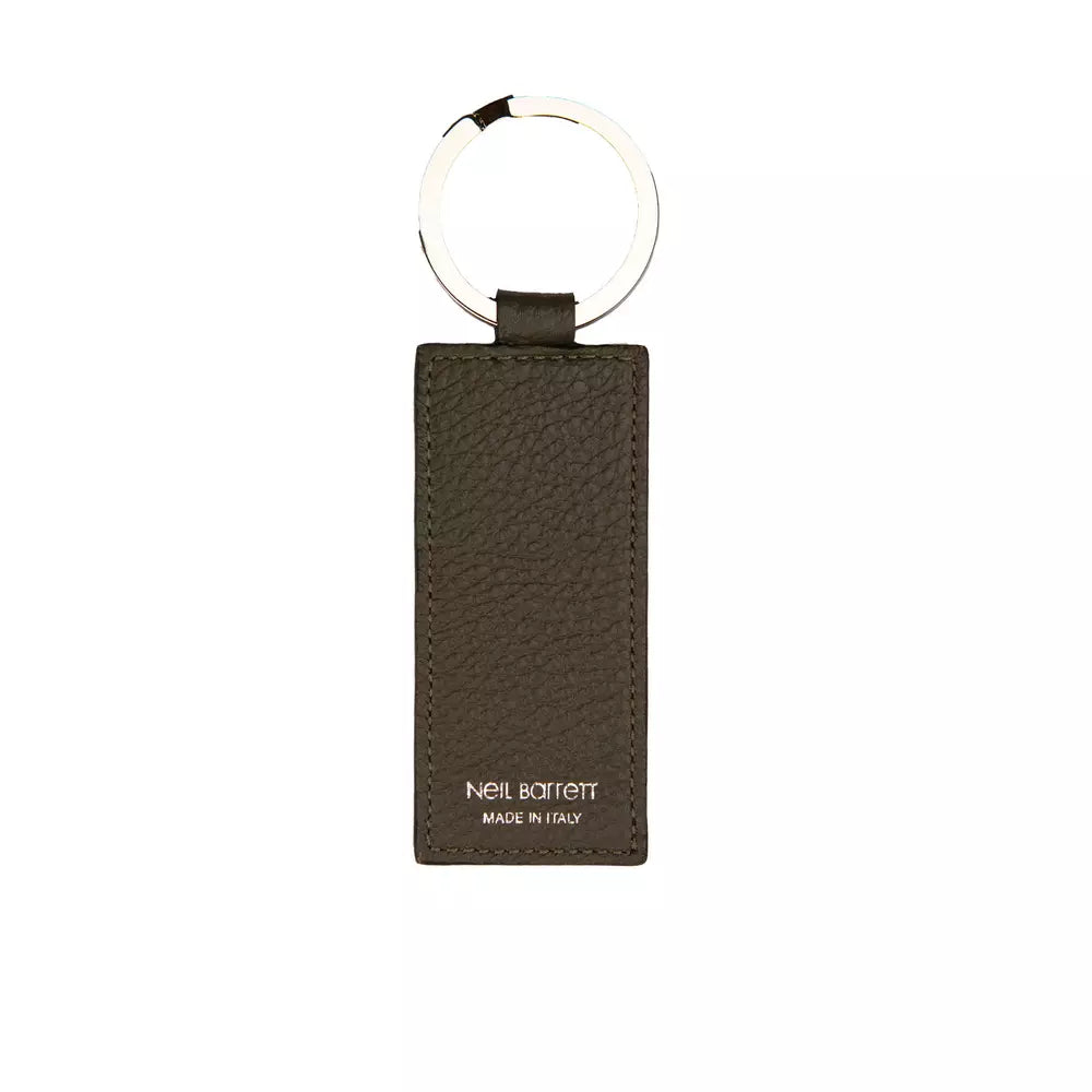 Green Leather Men Keychain - ventzia