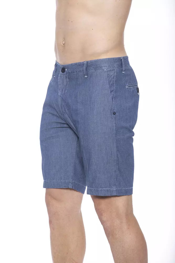 Chic Nautical Blue Bermuda Shorts - ventzia