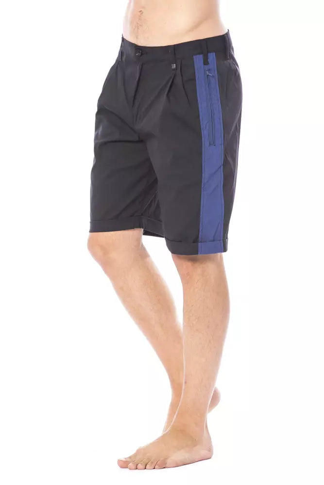 Black Cotton Men's Casual Short - ventzia