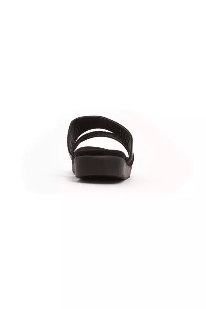 Silver Textile Women Sandal - ventzia
