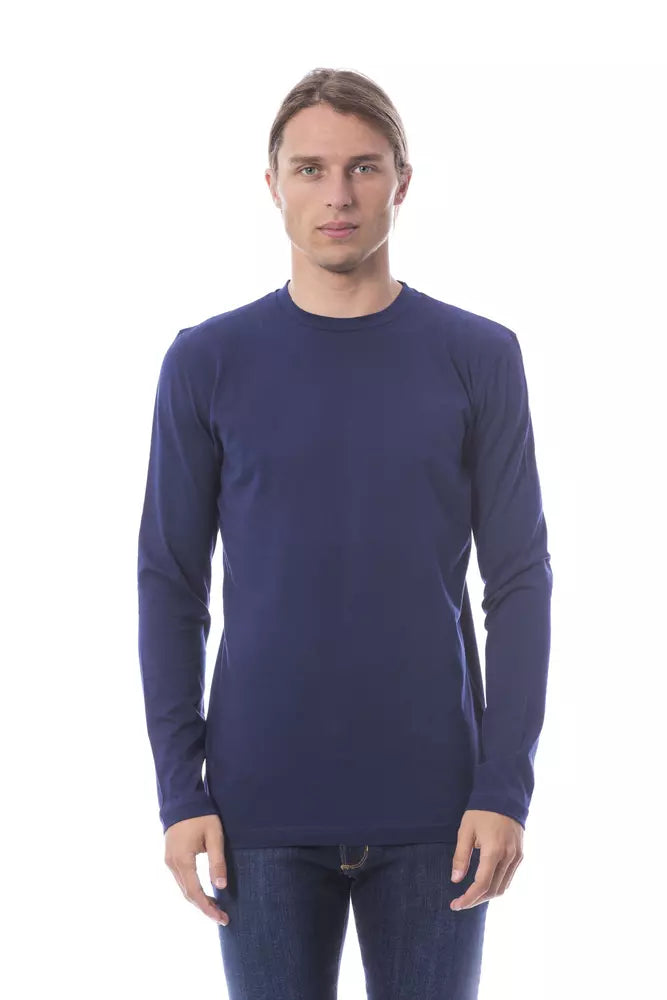 Blue Cotton Men T-Shirt - ventzia