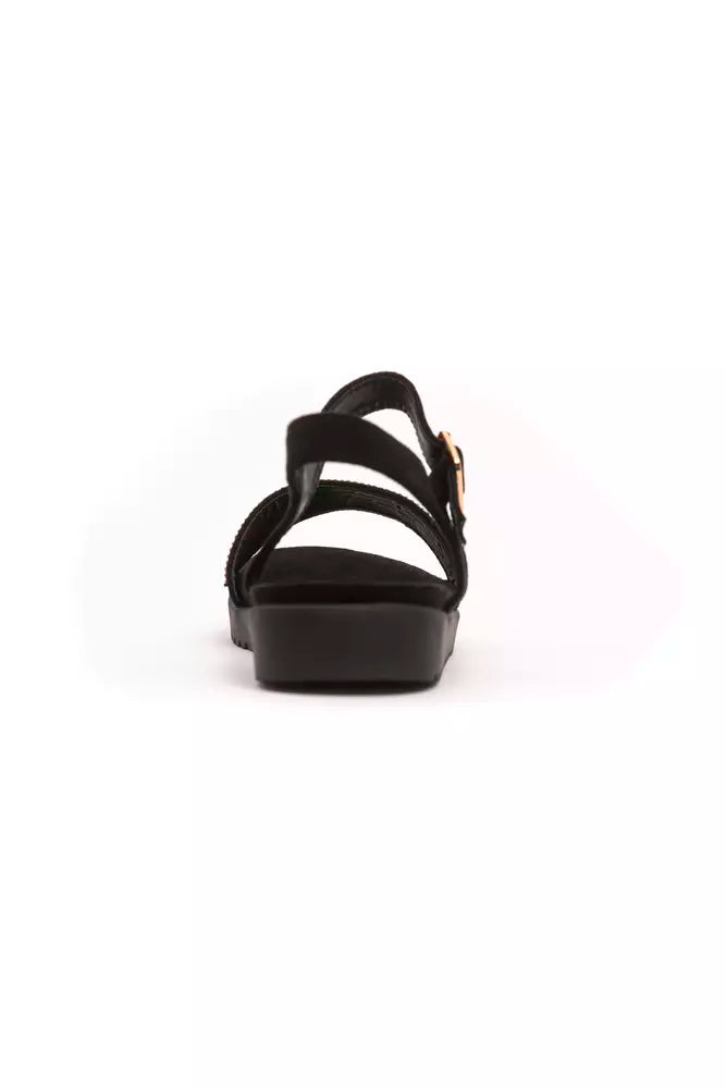 Gold Textile Women Sandal - ventzia