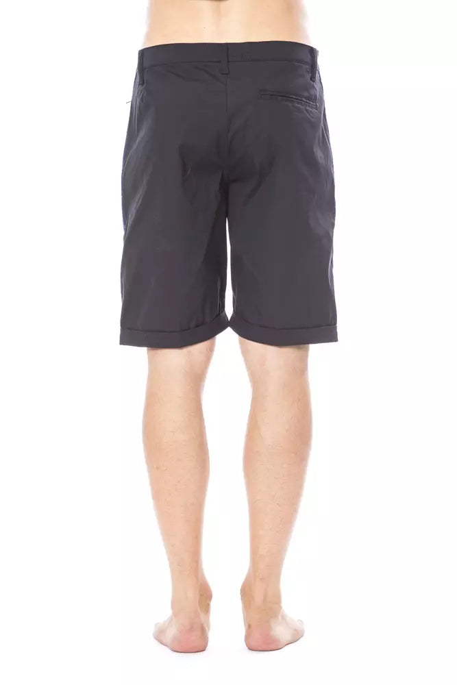 Black Cotton Men's Casual Short - ventzia