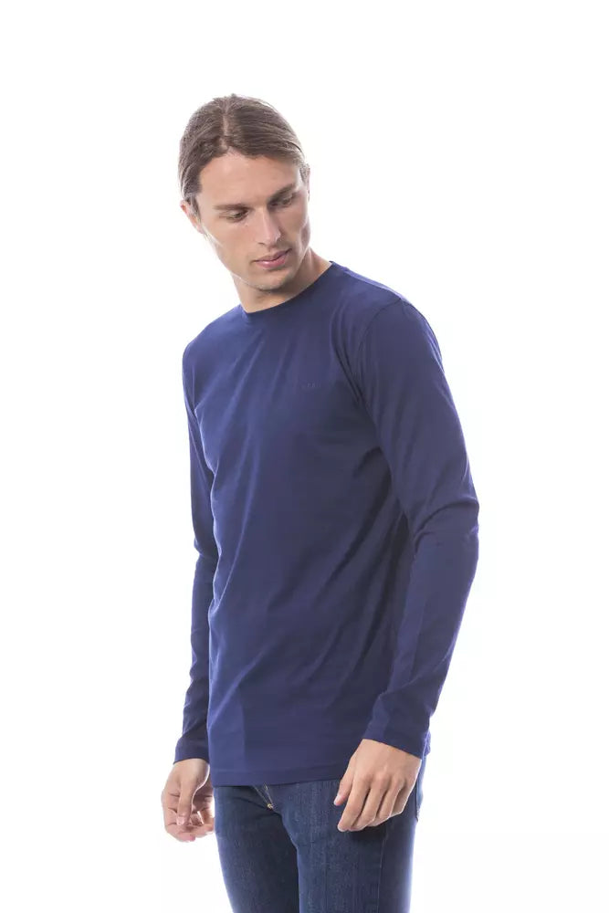 Blue Cotton Men T-Shirt - ventzia