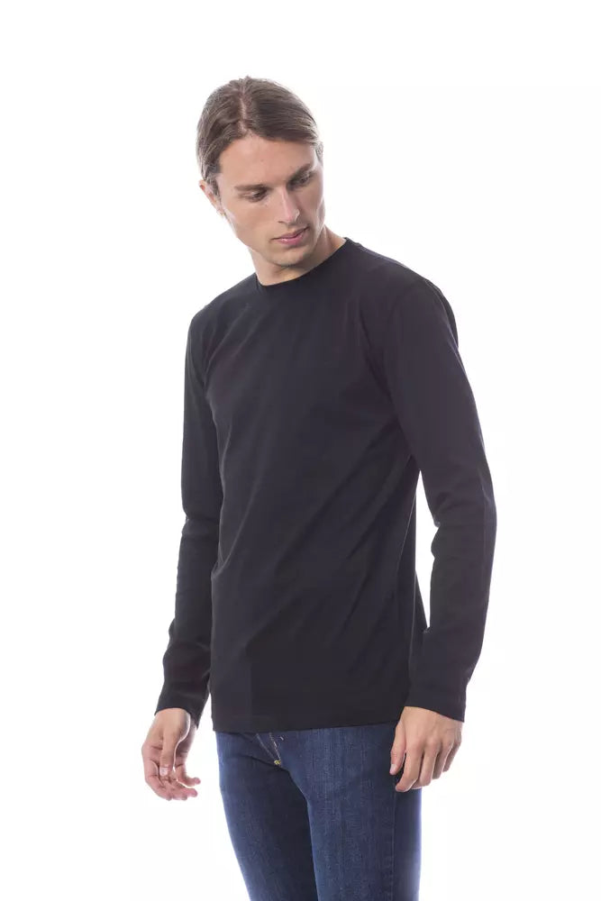 Black Cotton Men T-Shirt - ventzia
