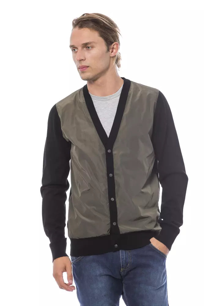 Multicolor Wool Men Cardigan - ventzia