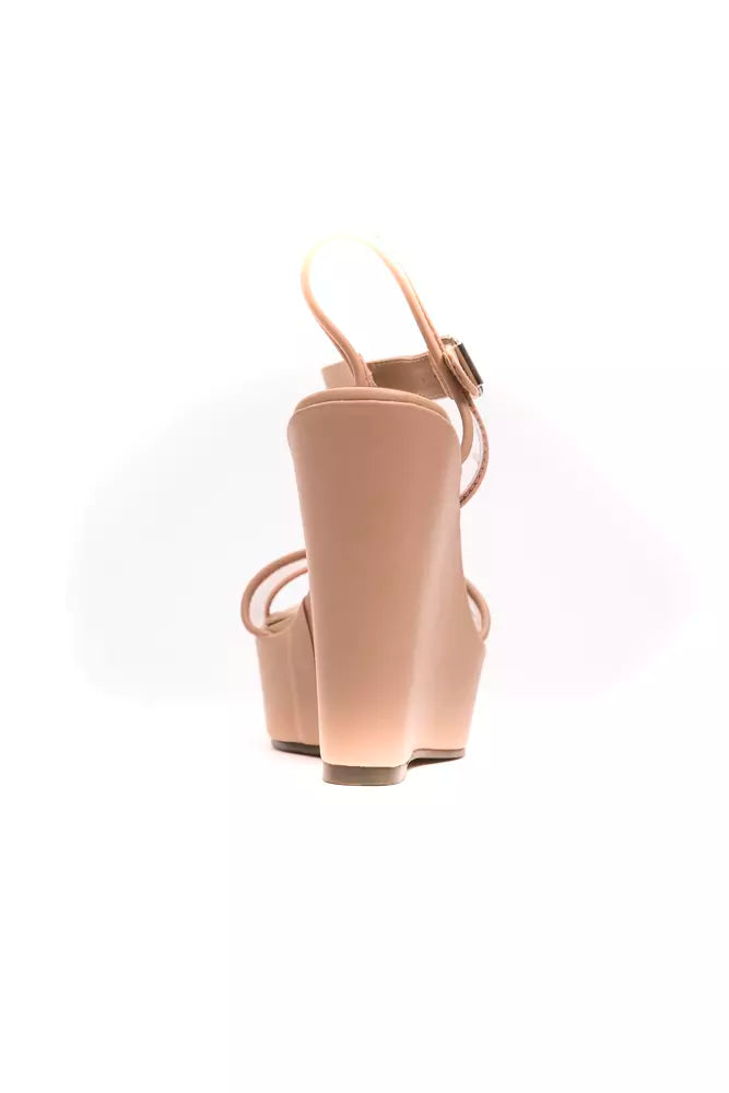 Beige Polyethylene Women Sandal - ventzia