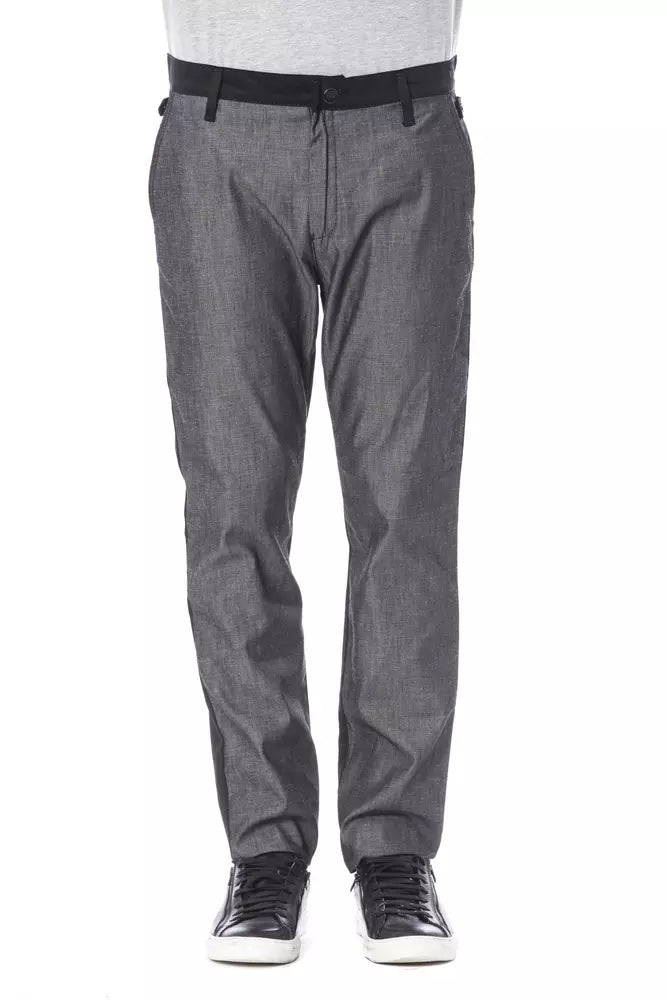 Black Cotton Men Pant - ventzia