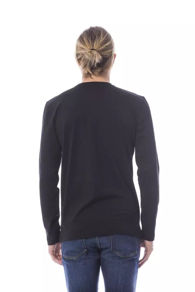 Black Cotton Men T-Shirt - ventzia