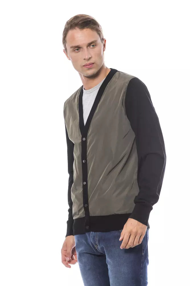 Multicolor Wool Men Cardigan - ventzia