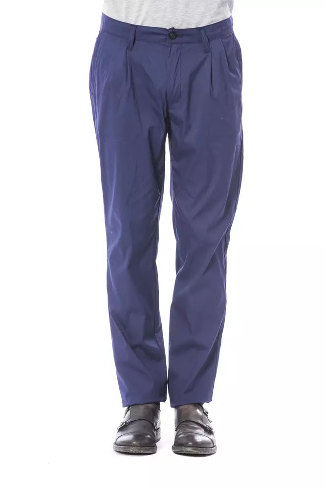 Blue Cotton Men's Chino Pant - ventzia