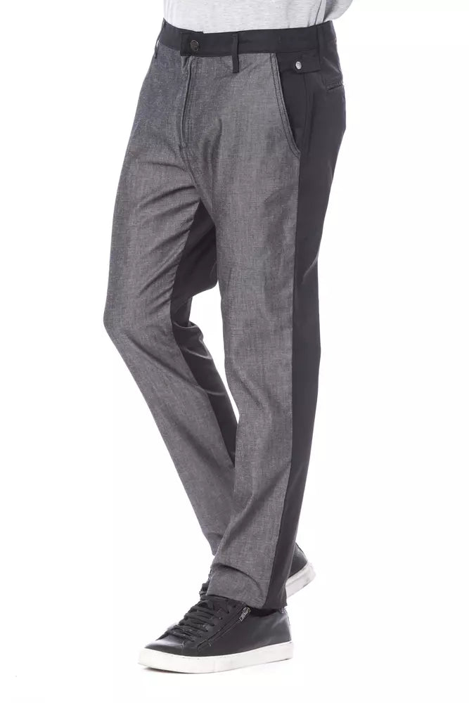Black Cotton Men Pant - ventzia