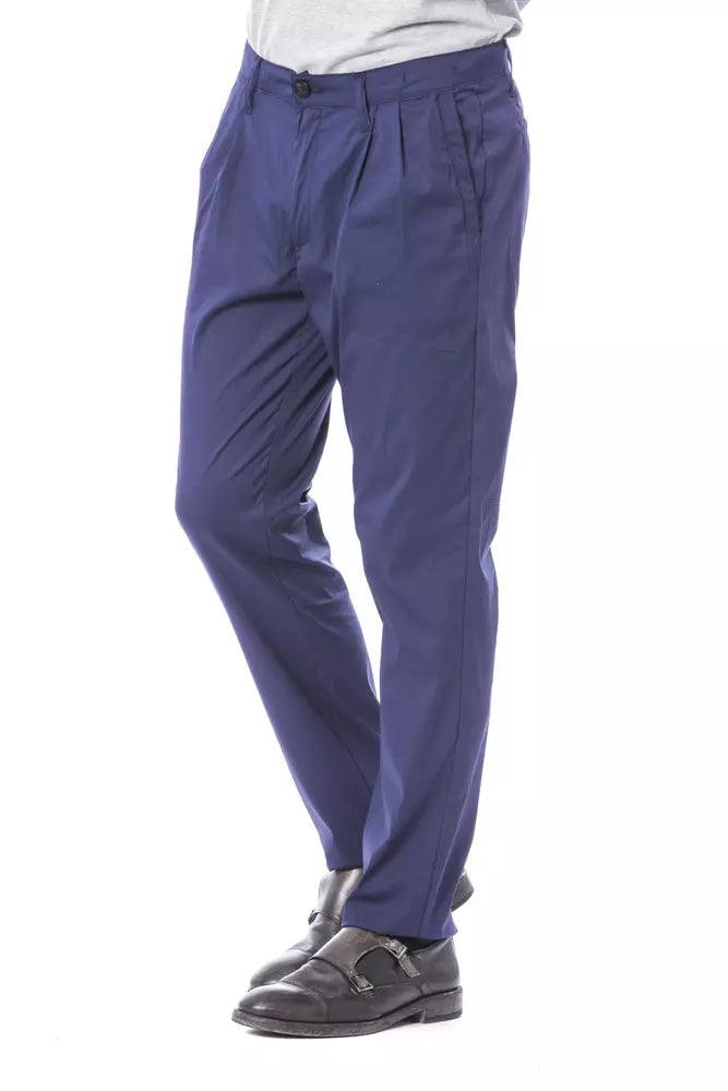 Blue Cotton Men's Chino Pant - ventzia