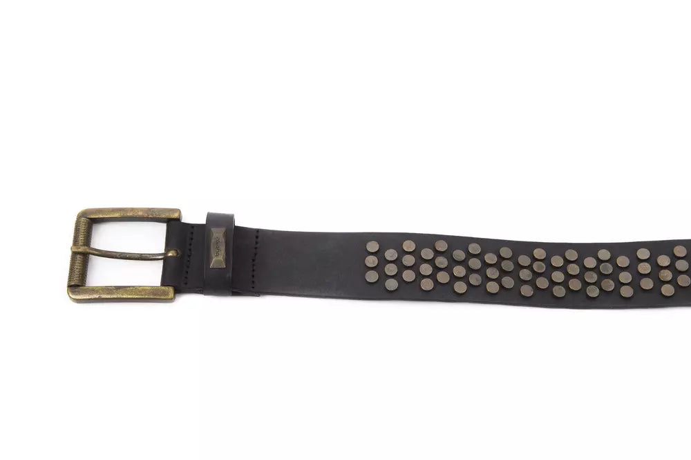 Black Cowhide Women Belt - ventzia