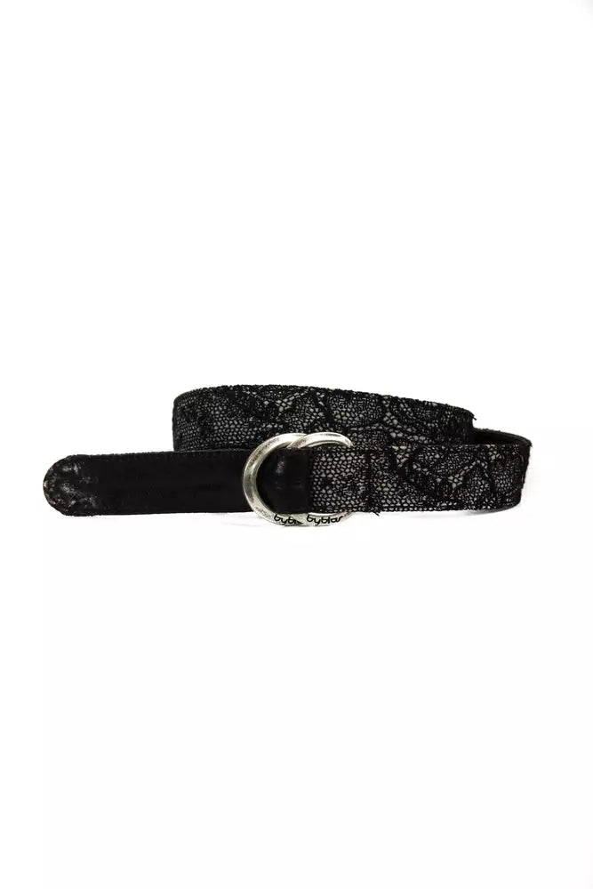 Black Wool Women Belt - ventzia