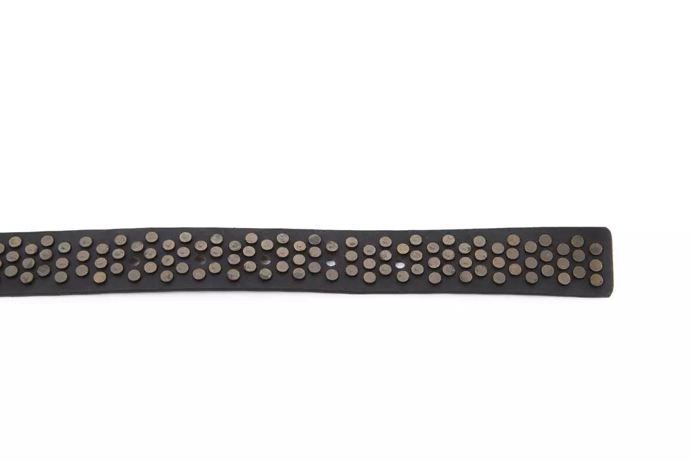 Black Cowhide Women Belt - ventzia