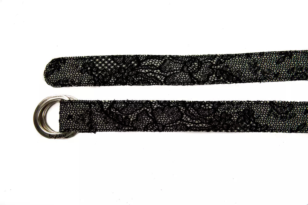Black Wool Women Belt - ventzia