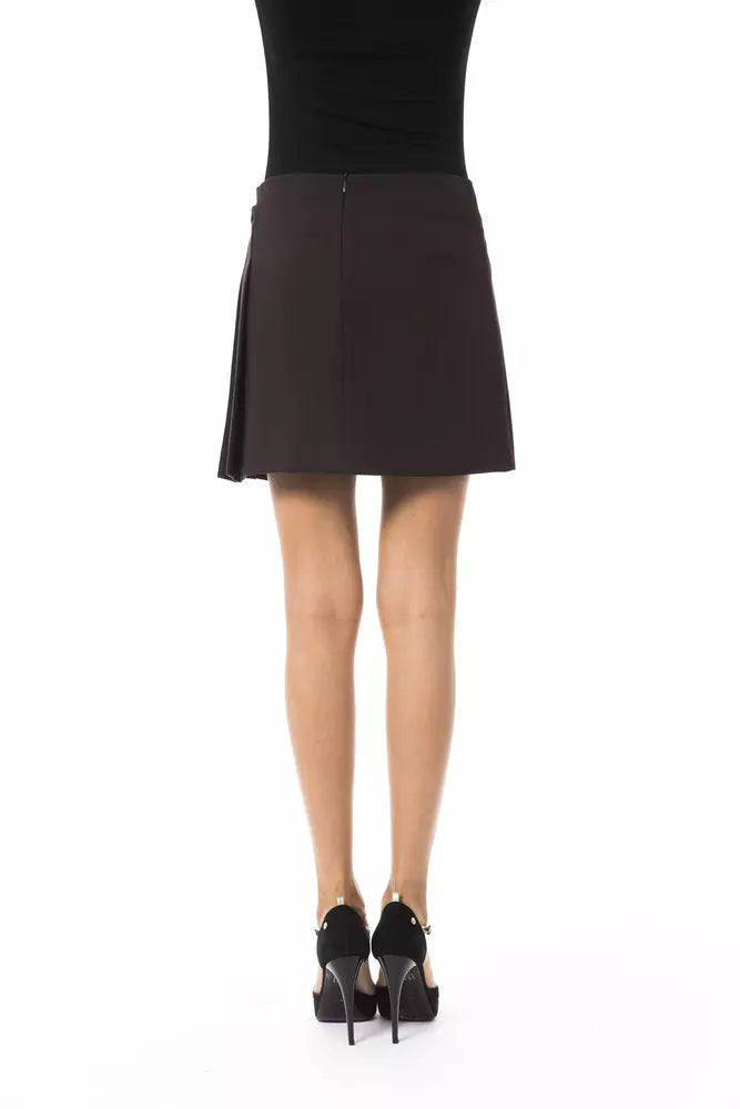 Brown Polyester Women Skirt - ventzia