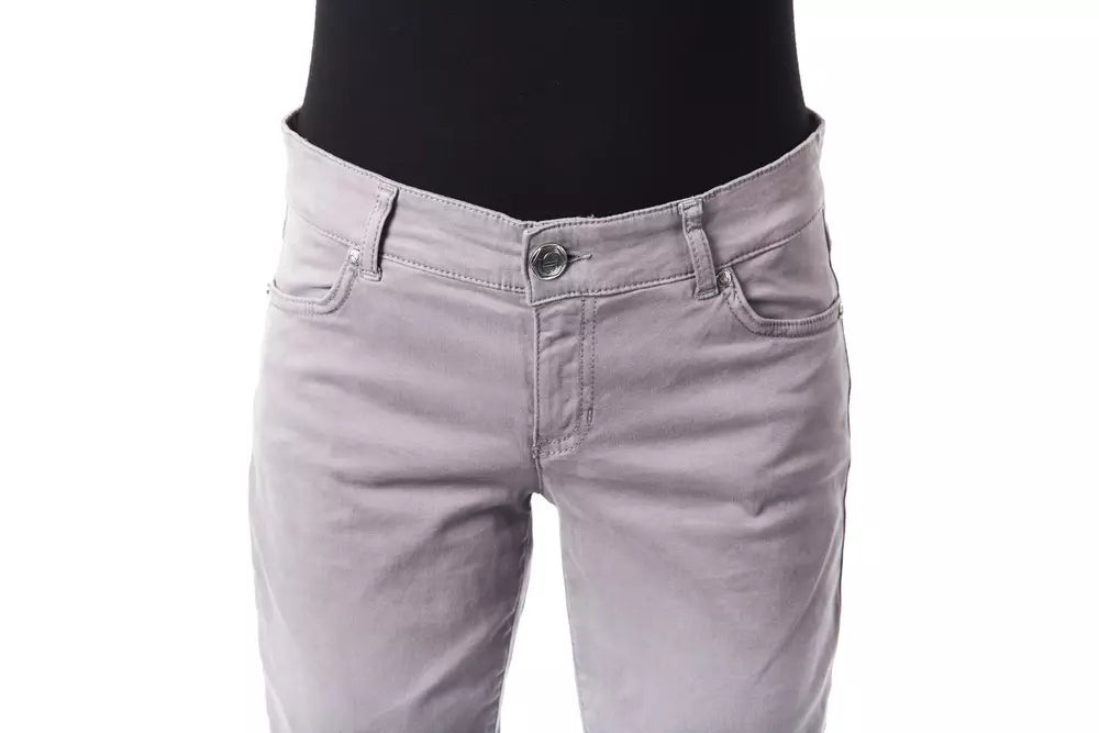 Gray Cotton Women Pant - ventzia
