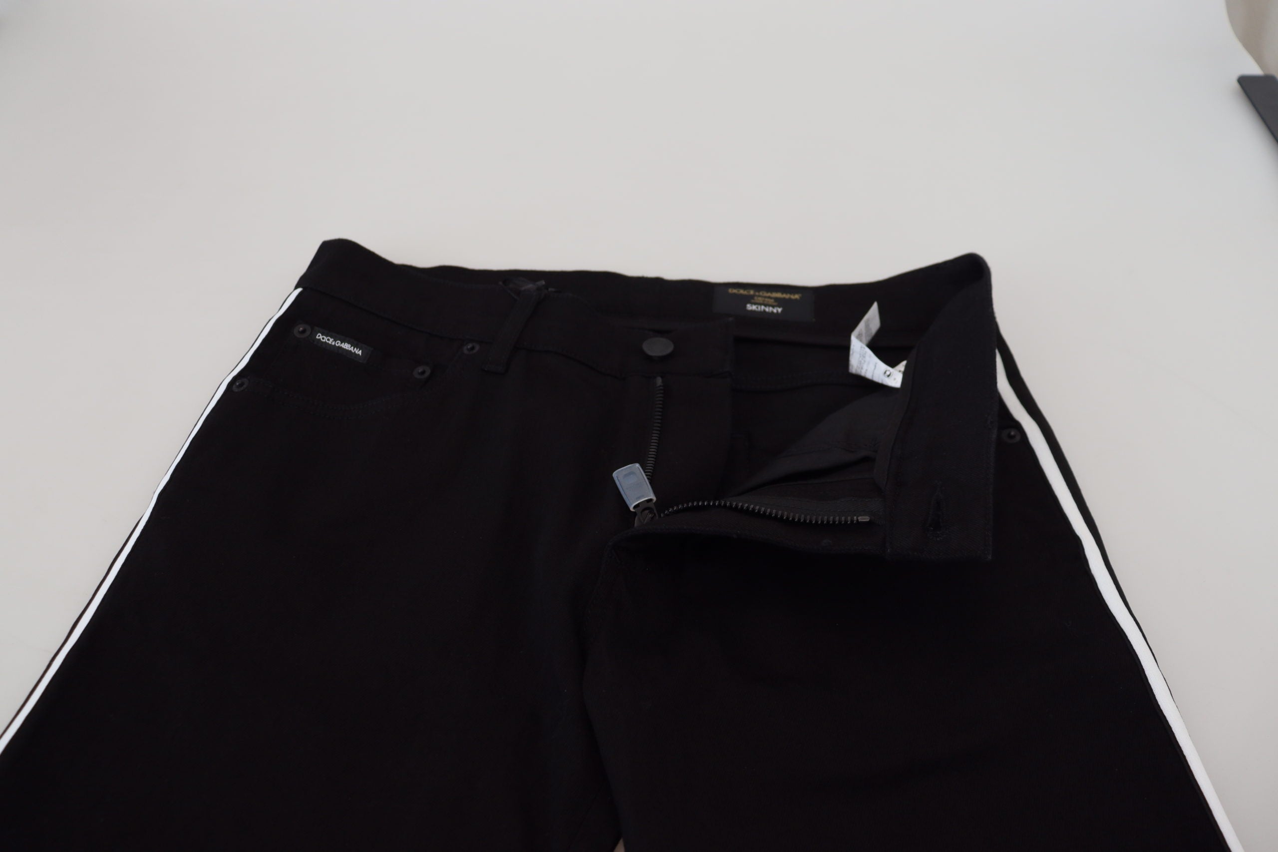 Black Cotton DG Crown Men Denim Jeans - ventzia