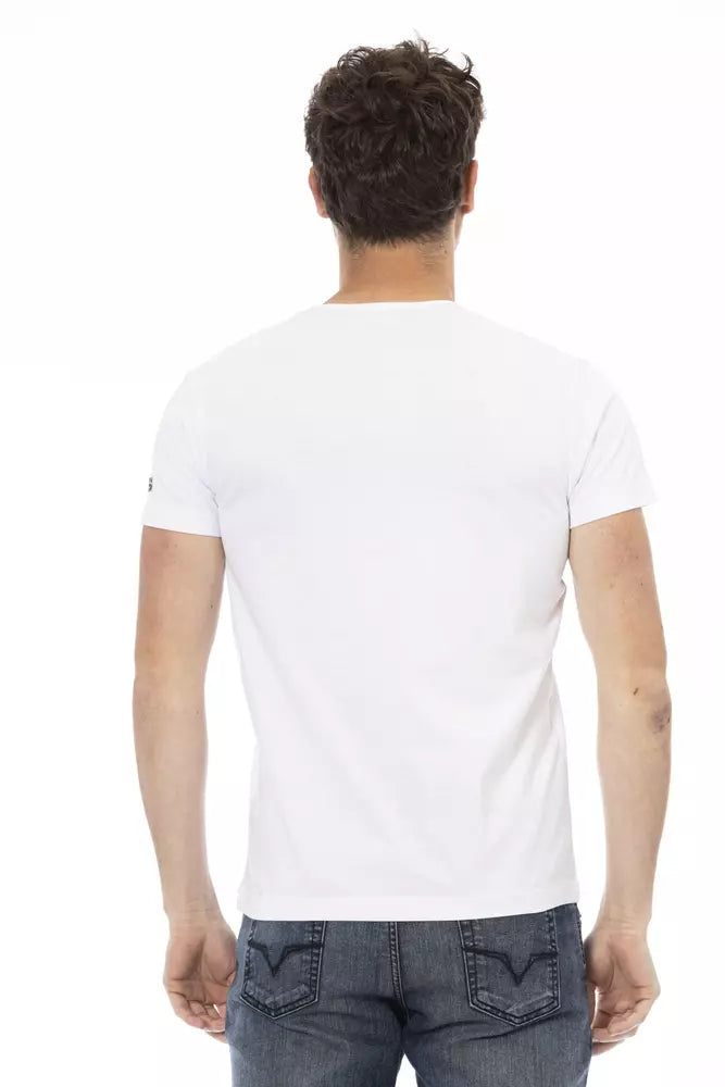 White Cotton Men T-Shirt - ventzia