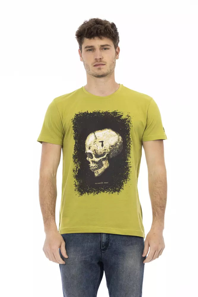 Green Cotton Men T-Shirt - ventzia