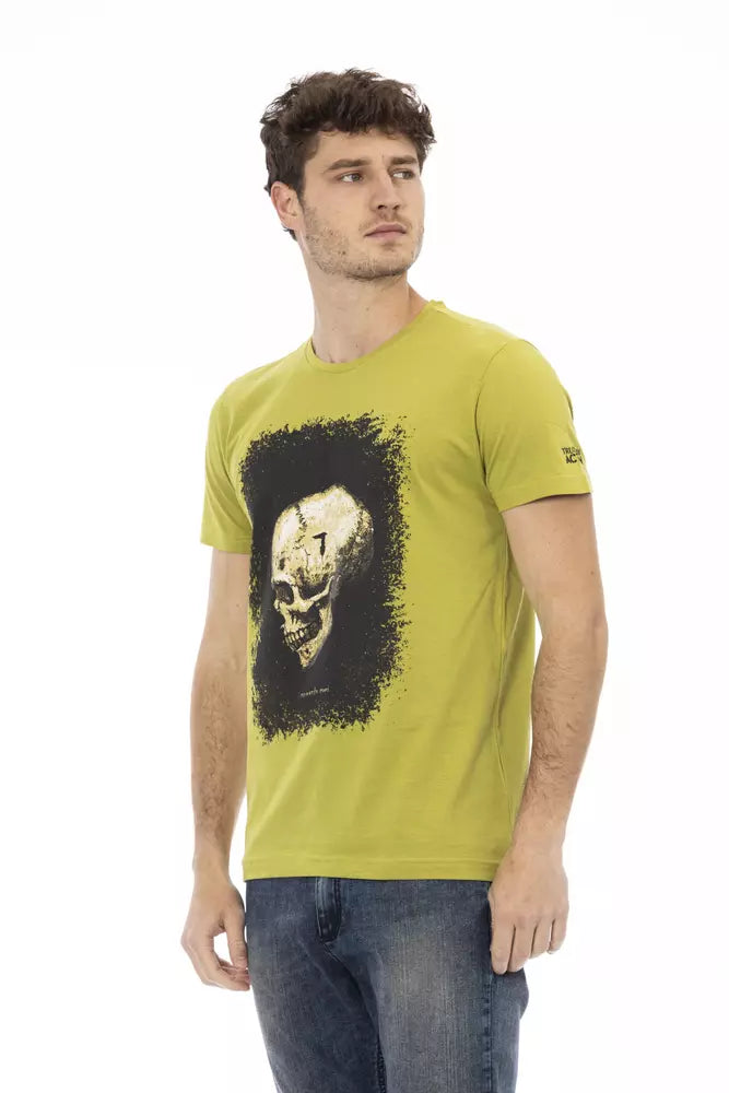 Green Cotton Men T-Shirt - ventzia