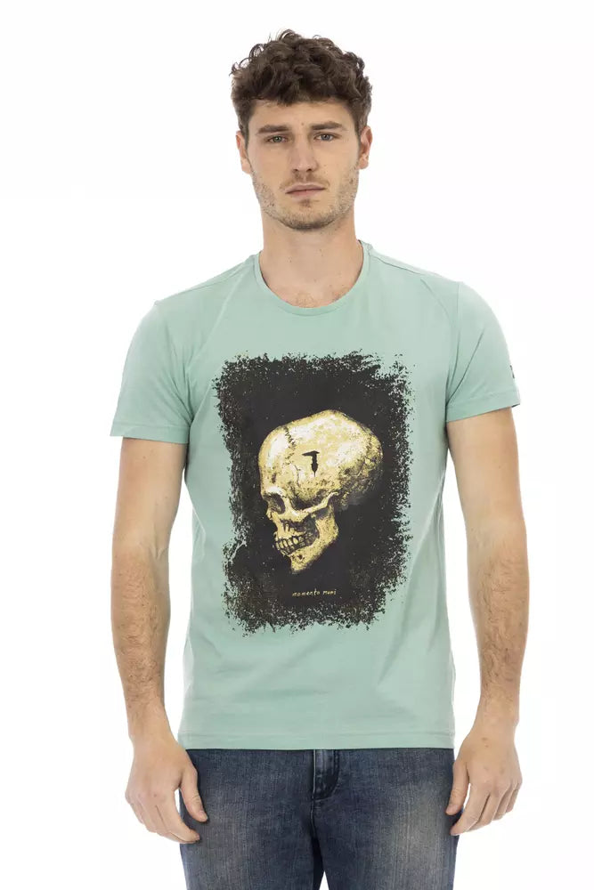 Green Cotton Men T-Shirt - ventzia