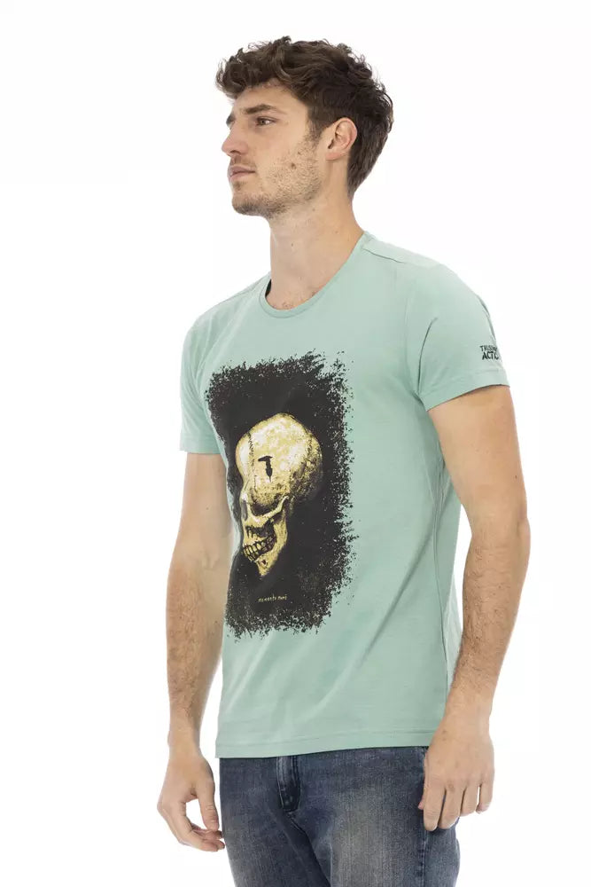 Green Cotton Men T-Shirt - ventzia