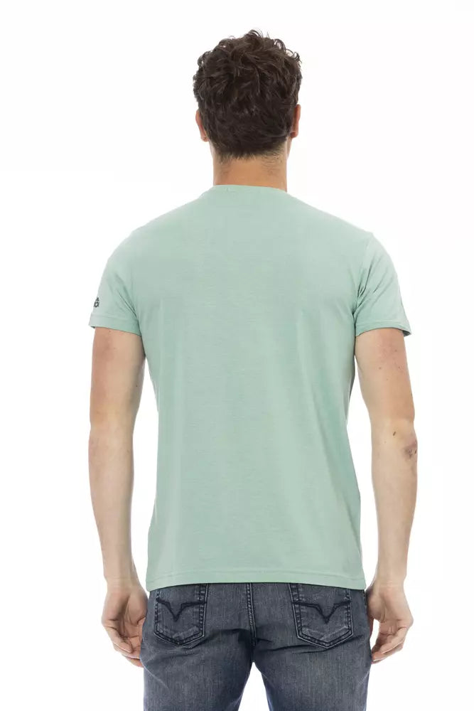 Green Cotton Men T-Shirt - ventzia