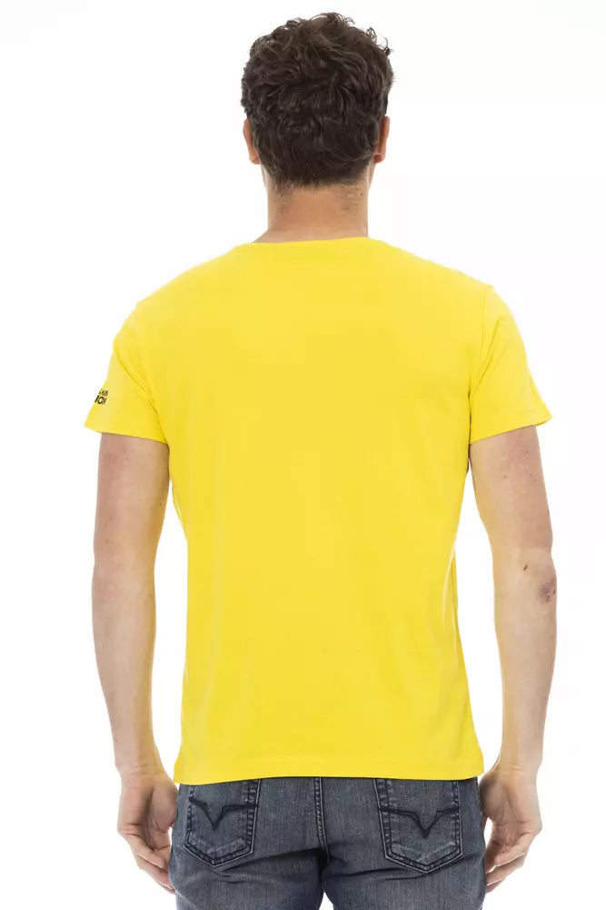Yellow Cotton Men T-Shirt - ventzia