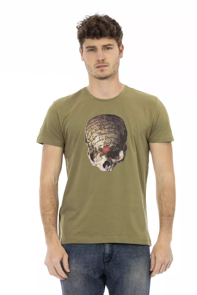 Green Cotton Men T-Shirt - ventzia