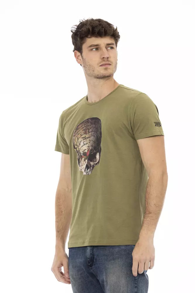 Green Cotton Men T-Shirt - ventzia