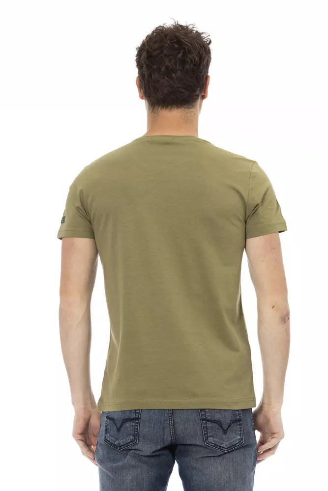 Green Cotton Men T-Shirt - ventzia