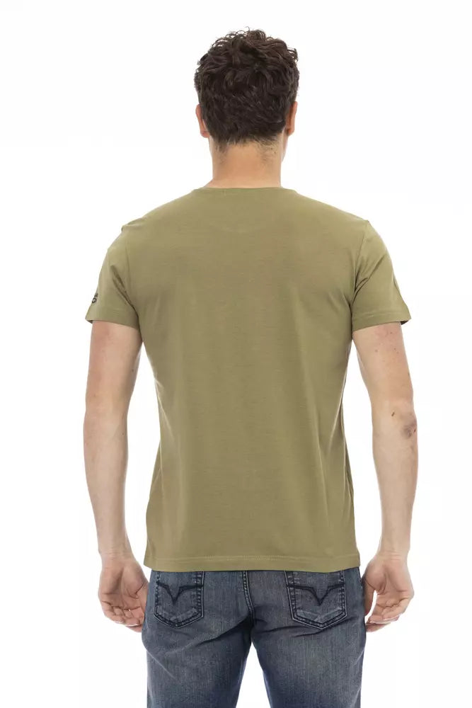 Green Cotton Men T-Shirt - ventzia
