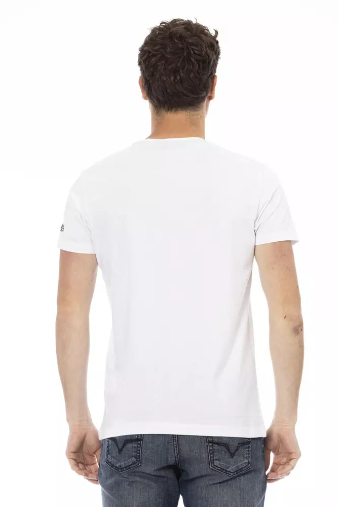 White Cotton Men T-Shirt - ventzia