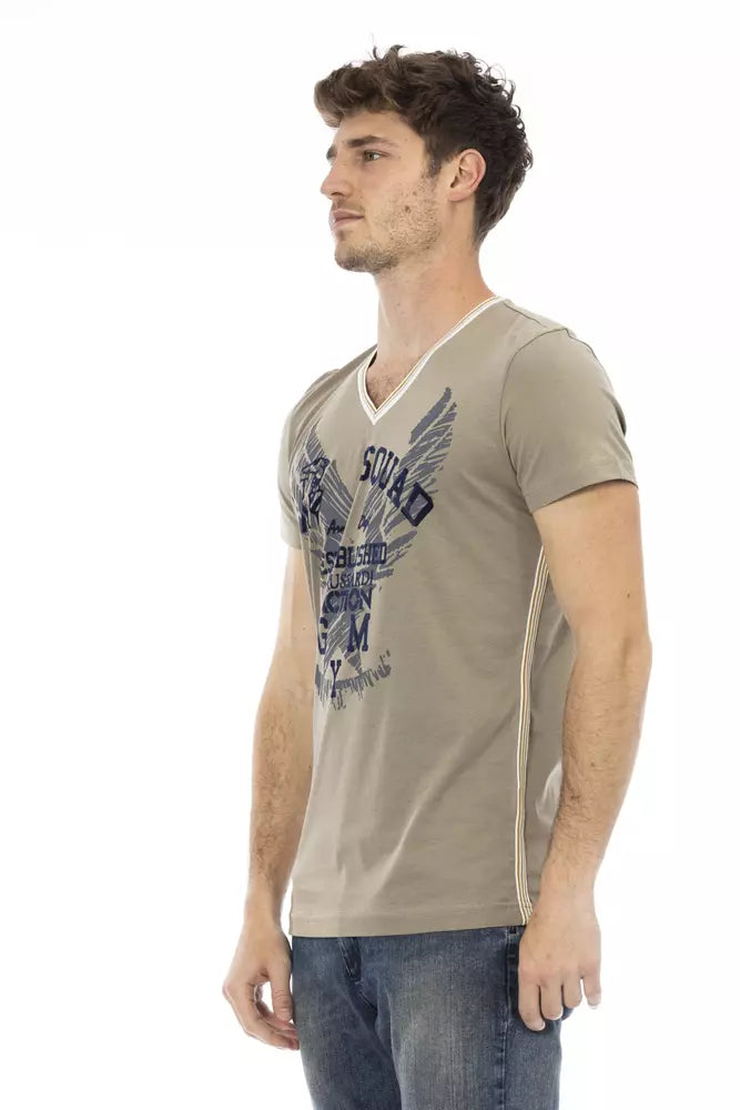 Green Cotton Men T-Shirt - ventzia